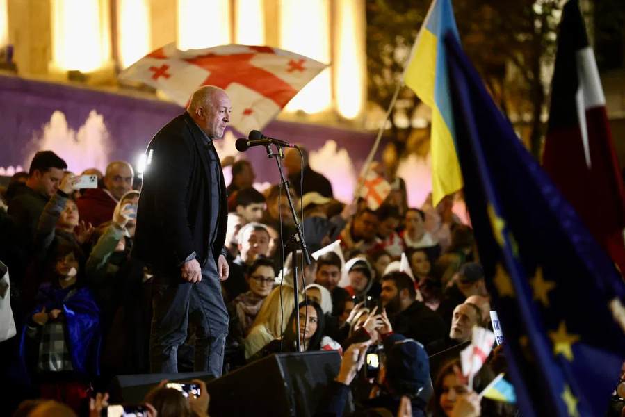 Protests Georgia against Georgian Dream anti-Russian 