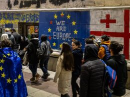 Protests Georgia against Georgian Dream anti-Russian