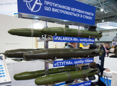 Ukrainian-made anti-tank missiles