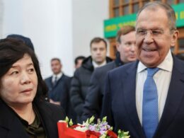 pyongyang pledges loyalty russia “until victory” over ukraine foreign ministers choe son hui north korea (l) sergei lavrov (r) moscow his korean counterpart 1 november 2024