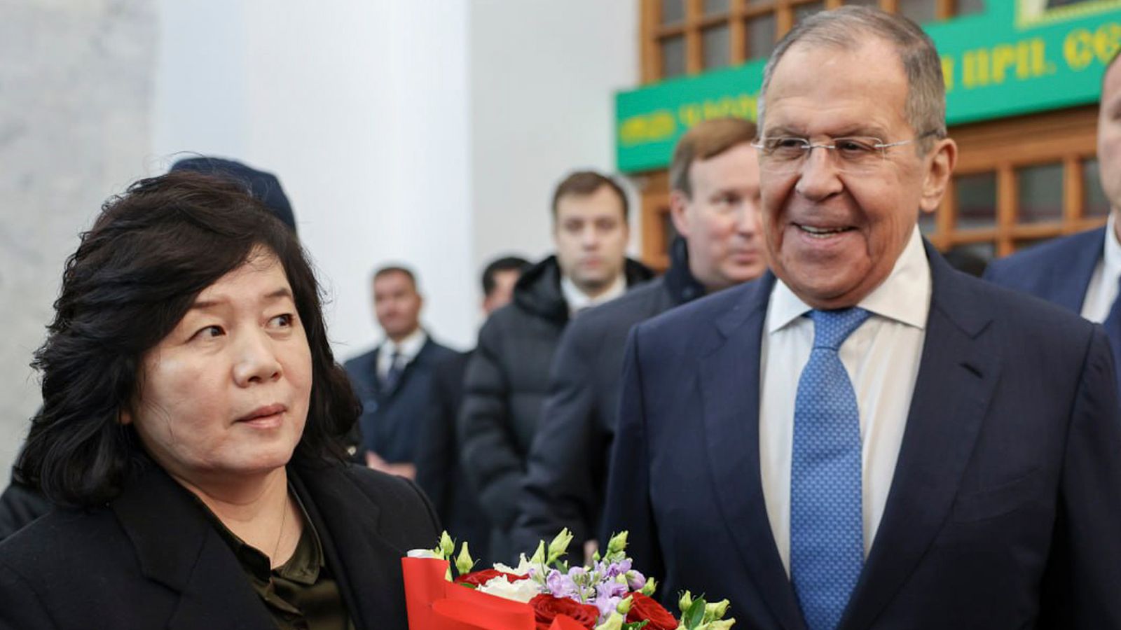 pyongyang pledges loyalty russia “until victory” over ukraine foreign ministers choe son hui north korea (l) sergei lavrov (r) moscow his korean counterpart 1 november 2024