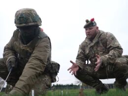 ukrainian soldiers receive eod training britain under operation interflex british instructor sapper uk