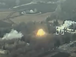 storm shadow strike kills russian general russia's kursk oblast claims aerial view ukraine's first-ever missile inside russia 20 november 2024 telegram/raid_413 ураження засобами гк зсу по кп противника поблизу нп