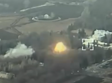 storm shadow strike kills russian general russia's kursk oblast claims aerial view ukraine's first-ever missile inside russia 20 november 2024 telegram/raid_413 ураження засобами гк зсу по кп противника поблизу нп