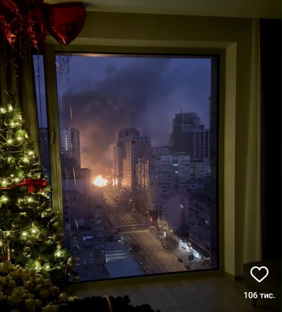 Kyiv missile strike Christmas