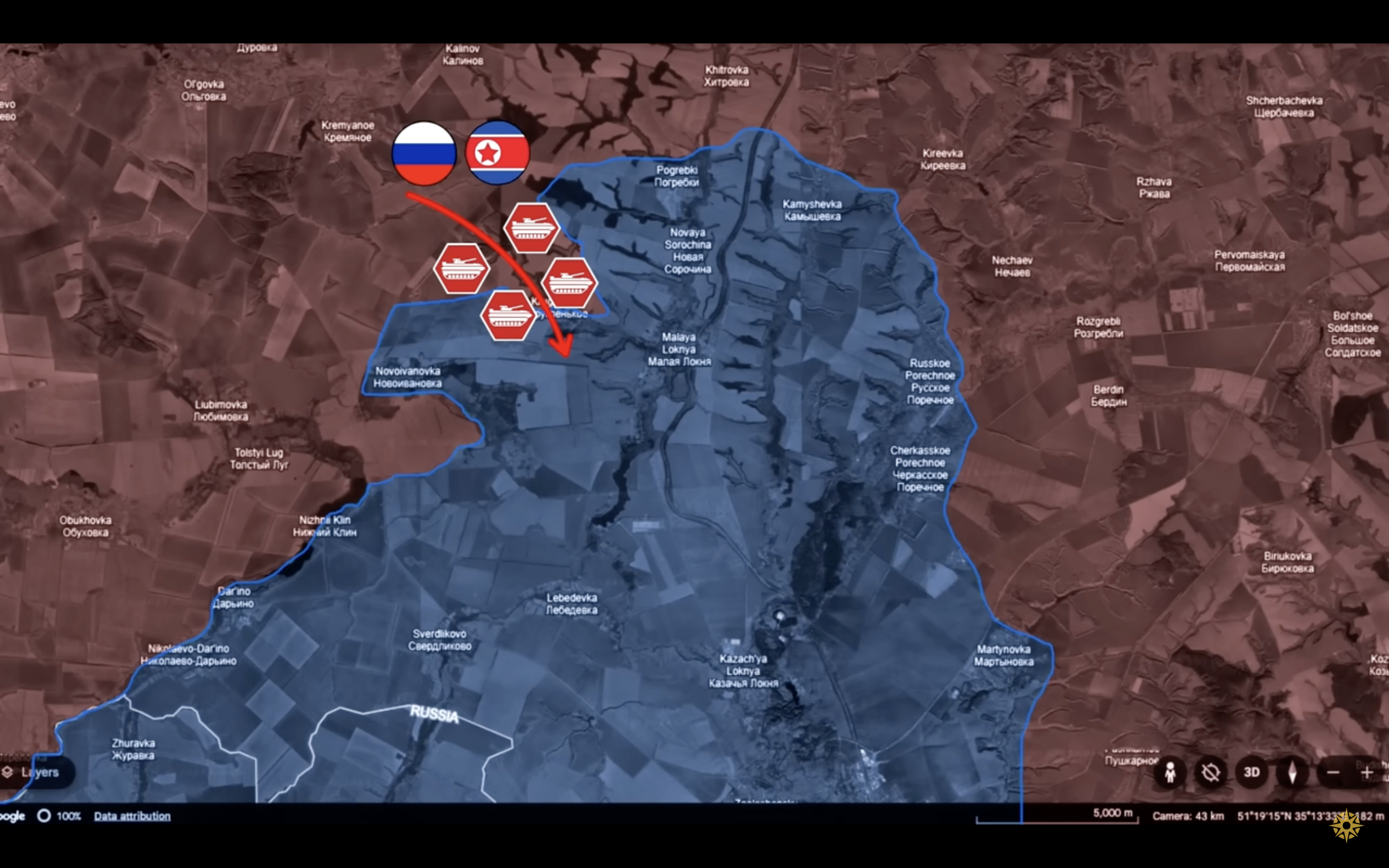 A screenshot from the Reporting from Ukraine video, 29 December