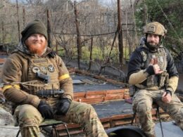 russian court sentences new zealand fighter 14 years absentia ukrainian oldier jordan o’brien (left) enjoys moment rest another soldier spinoff earlier year russia reported placing approximately 700 foreign nationals fighting