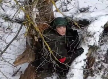 A purported North Korean soldier before their attack in Kursk