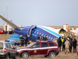 emergency services working crash site azerbaijan airlines embraer 190 near aktau 25 2024 issa tazhenbayev / kazakhstan-plane-crash united kingdom has called independent probe downing plane thought have been caused