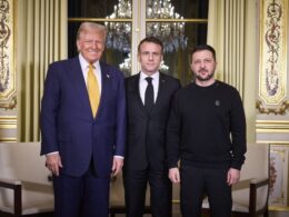 Trump, Macron, and Zelenskyy