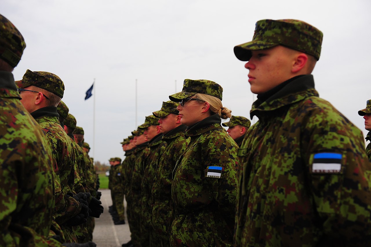 Estonian conscripts, illustrative image. Photo via Wikimedia.