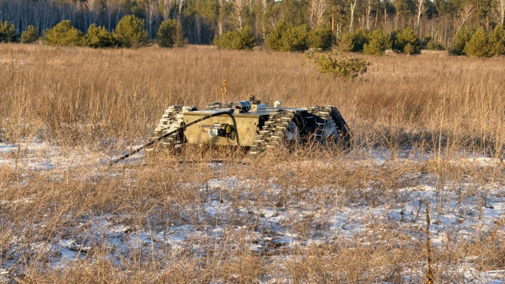 Ukrainian ground drones get jamming-resistant fiber-optic control