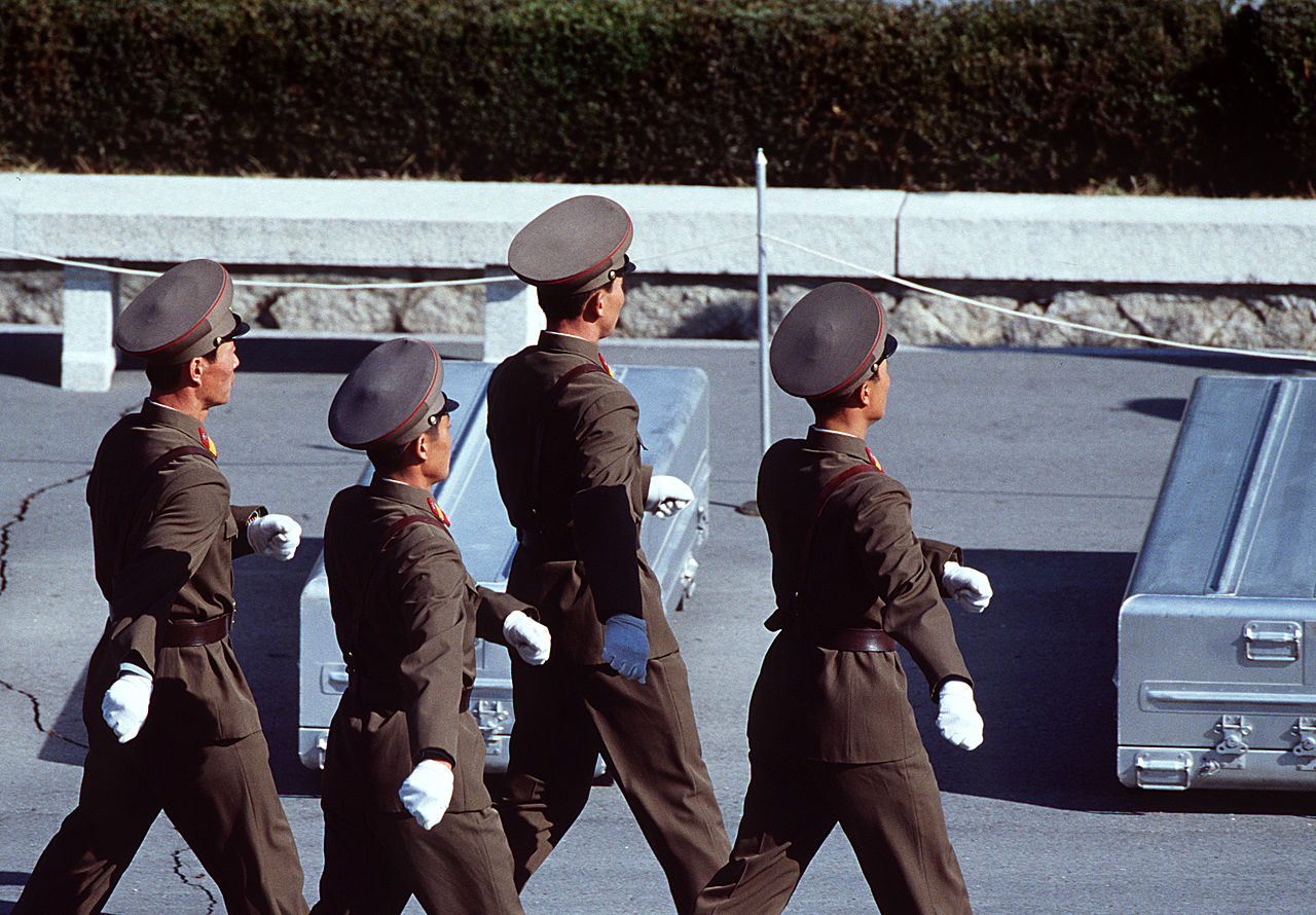 North Korean soldiers, illustrative image. Photo via Wikimedia.