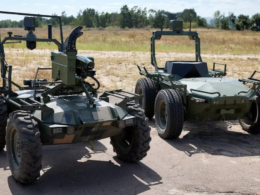 Examples of Ukraine's unmanned ground vehicles.