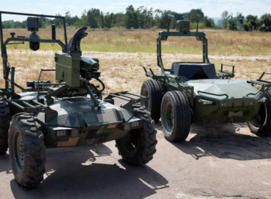 Examples of Ukraine's unmanned ground vehicles.