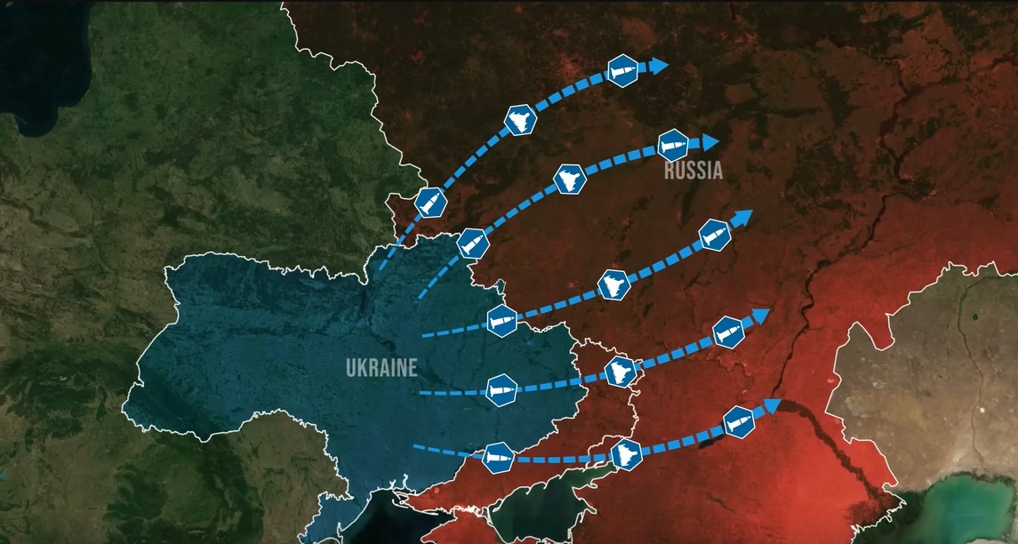 A screenshot from the Reporting from Ukraine video on YouTube.