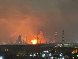 russia's ryazan oil depot fire second time days blaze 26 2025 telegram/astra videos city confirmed fires facility defense ministry again claimed all drones were downed region ukraine news ukrainian reports