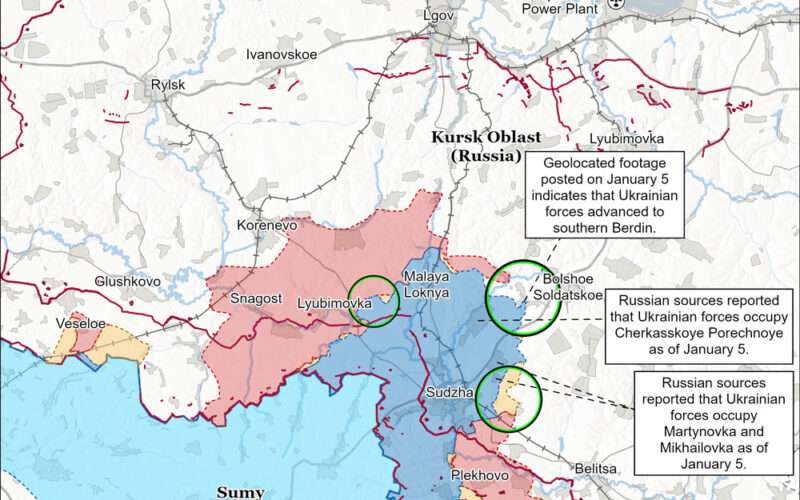 ukrainian forces enter multiple settlements kursk oblast isw says berdin-cherkasskoye-porechnoye-martynovka-and-mikhaylovka-northeast-of-sudzha-kursk launched renewed offensives russia's 5 achieving tactical advances several areas institute study war (isw) meanwhile russians counterattacked response assaults ukraine