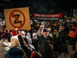 Slovakia protests against Russian influence