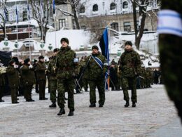 estonia plans guard energy sites during break russian grid estonian defense league members kaitseliitlased deploy local kaitseliit volunteer force alongside police border officials protect infrastructure national power grid's desynchronization russia