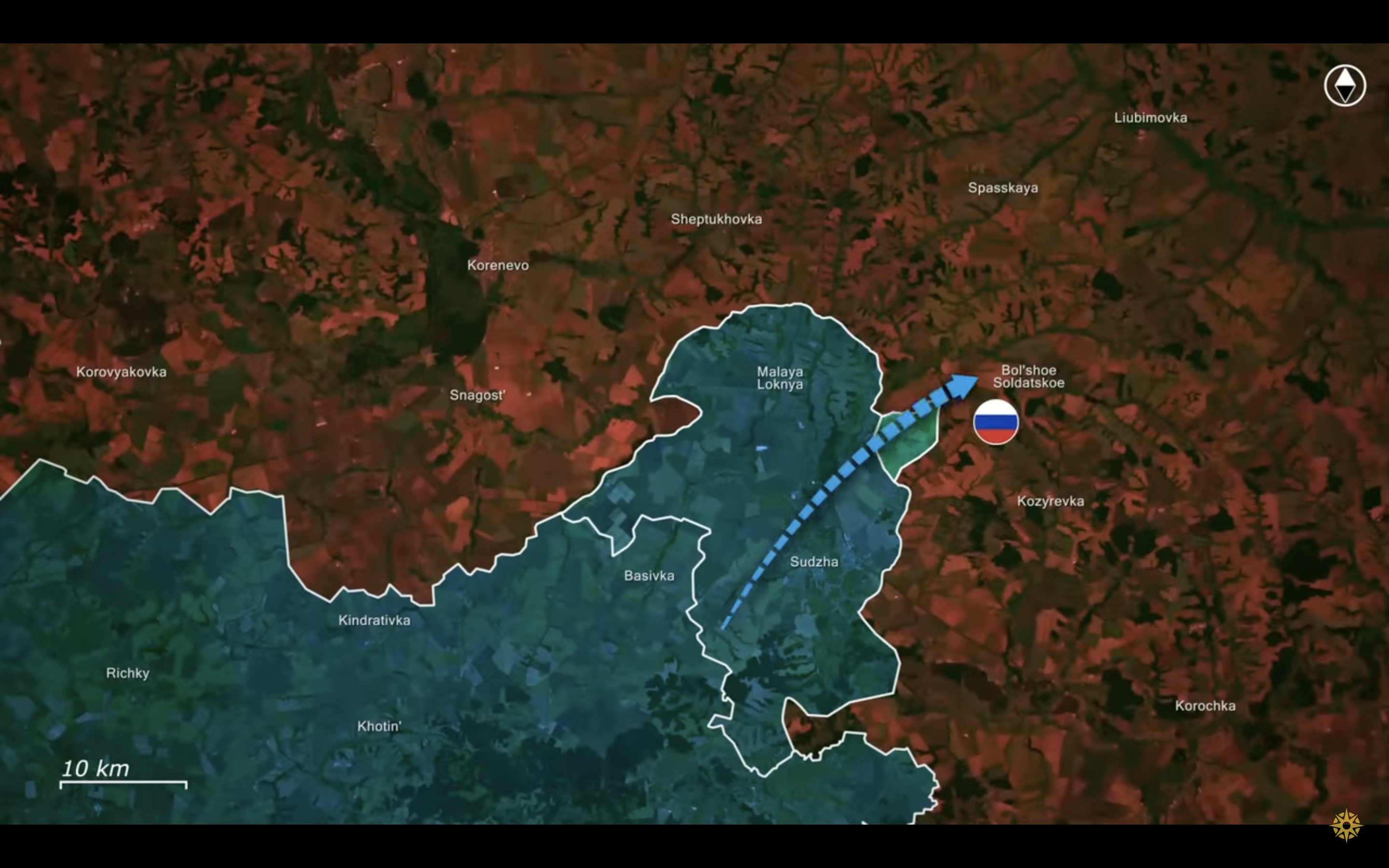 A screenshot from the Reporting from Ukraine video, 9 January