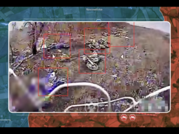 A screenshot from the Reporting from Ukraine video, 19 January.