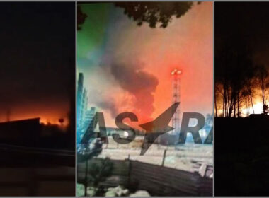 explosives factory targeted allegedly atacms russia's bryansk oblast explosions fires seltso bryansk-explosives-factory-seltso-blaze multiple occurred russian chemical plant producing military late 13 marking latest series attacks since 2023 powerful struck evening