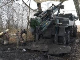 ukrainian gunners praise caesar howitzers' precision mobility howitzer crew fires russian infantry donbasrealii pokrovsk 55th artillery brigade effectively utilizes howitzers against forces near donetsk's focal point russia’s months-long offensive french-supplied