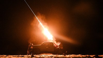 ukrainian servicemembers attempt shoot down russian attack drones heading toward kyiv during night patrol mobile fire group chernihiv oblast 1 2024 suspilne chernihiv/maksym kishka cf598ea70310b441 ukraine news reports