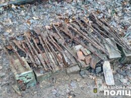 world war ii firearms found poltava oblast forest remnants wwii rifles de62da932a4901ef20ffb58411671914 ukrainian police have secured nine boxes ammunition twenty-five rifle parts dating back discovered strip communications department reported ukraine