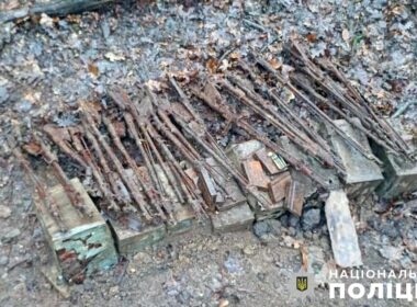 world war ii firearms found poltava oblast forest remnants wwii rifles de62da932a4901ef20ffb58411671914 ukrainian police have secured nine boxes ammunition twenty-five rifle parts dating back discovered strip communications department reported ukraine