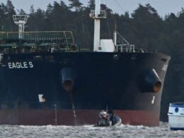 finland says russian shadow fleet tanker crew planned more cable sabotage before arrest fleet's eagle s intercepted finnish after damaging estlink power positioned damage estlink1 balticconnector gas pipeline when authorities