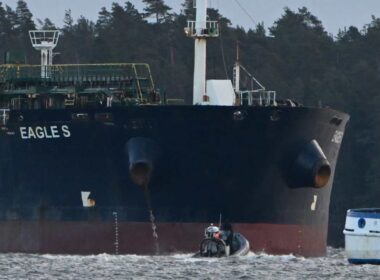 finland says russian shadow fleet tanker crew planned more cable sabotage before arrest fleet's eagle s intercepted finnish after damaging estlink power positioned damage estlink1 balticconnector gas pipeline when authorities