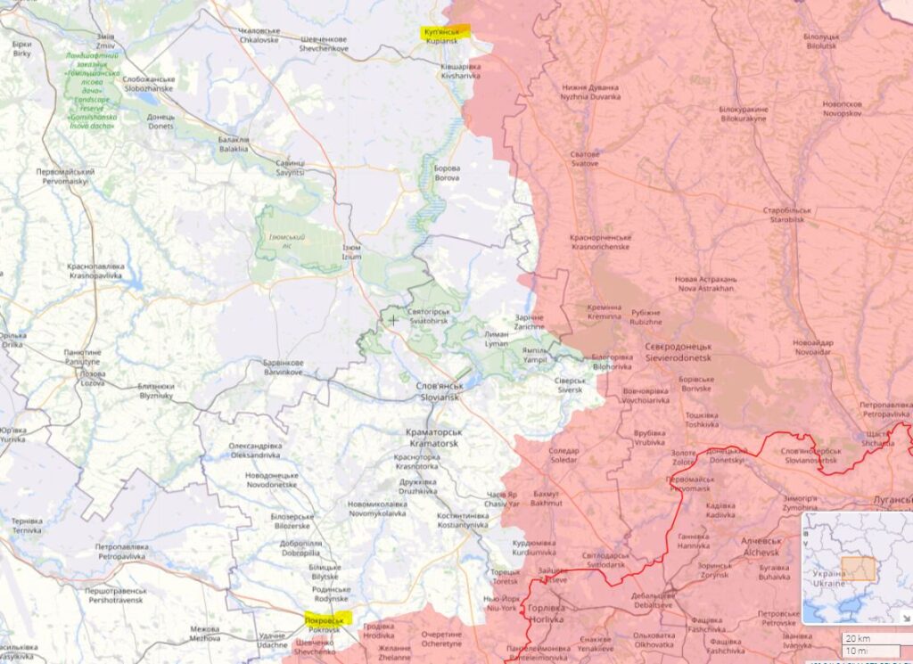 Russians kilometers away from Kharkiv’s Kupiansk, Donetsk’s Pokrovsk, authorities say