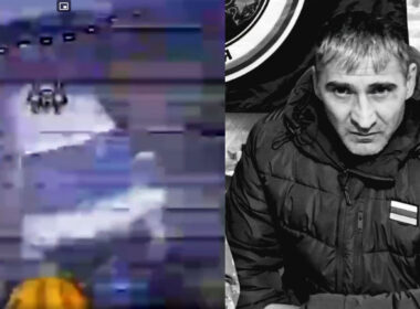 russia's shtorm-ossetia commander sergei melnikov (r) fpv drone view car moments before strike milnikov-russia-commander-of-shtorm-ossetia-eliminated-clown ukraine news ukrainian reports