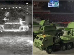 russians strike north korean anti-air system claiming western radar sa-15 air defense based russia's tor-m2 screeenshot russian fpv drone moments before hitting (left); reference parade pyongyang photos x/@osinttechnical north-korean-sam-sa-15-tor-2m ukraine