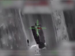 ukrainian bomber drone strikes russian buk-m1 air defense system (video) drone's view russia's anti-air before dropping munitions buk thing down national guard's unit tracked struck twice near vodiane donetsk oblast