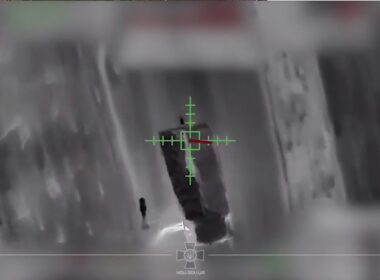 ukrainian bomber drone strikes russian buk-m1 air defense system (video) drone's view russia's anti-air before dropping munitions buk thing down national guard's unit tracked struck twice near vodiane donetsk oblast