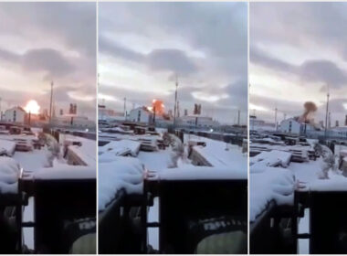 ground explosion during drone attack russia's ust-luga port leningrad oblast 4 2025 ust-luga-explosion ukraine's official explains how attacked yesterday enables military operations asian trade while serving political leverage against