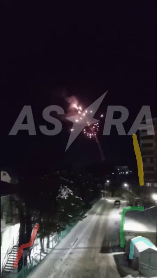 The footage, captured during the 26 February overnight assault at Tuapse oil refinery and seaport in Russia’s Krasnodar Krai, shows what appears to be secondary detonations consistent with explosives storage facilities.