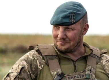 Commander of Ukraine's Unmanned Systems Forces colonel Vadym Sukharevskyi.