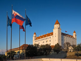 slovak poll shows highest regional support russian victory ukraine standing 17% bratislava castle slovakia depositphotos depositphotos_410654214_s found slovaks back russia’s far more than neighboring poland czechia results published 31