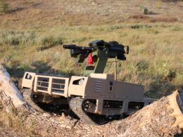 ukrainian robotic turret buria enters serial production unified combat system burya termit missile frontline img_0201-scaled equipment carries mk 19 belt-fed automatic grenade launcher can installed tripod ground drones ukraine news