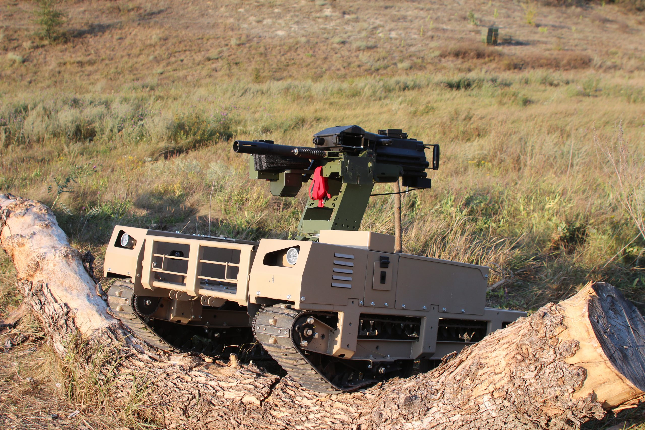 ukrainian robotic turret buria enters serial production unified combat system burya termit missile frontline img_0201-scaled equipment carries mk 19 belt-fed automatic grenade launcher can installed tripod ground drones ukraine news