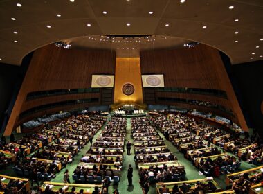 unga consider dueling resolutions russia’s war proposal vs ukraine-supported draft united nations general assembly hall un headquarters new york 2011 united_nations_general_assembly_hall_(3) kyiv criticizes diminishing moscow's responsibility invasion ukraine leads collective