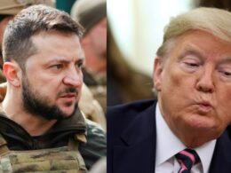 Ukrainian President Volodymyr Zelenskyy and US President Donald Trump.