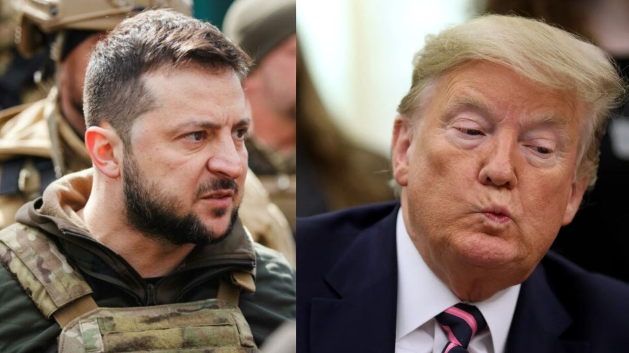 Ukrainian President Volodymyr Zelenskyy and US President Donald Trump.