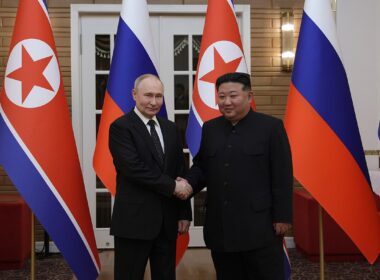 Vladimir Putin and Kim Jong Un. Photo via Wikimedia.