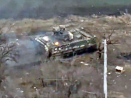 footage shows ukrainian bradley surviving direct anti-tank missile strike army's evacuates after sustaining atgm hit video x/thedeaddistrict us-supplied m2a2 infantry fighting vehicle (ifv) endured russian guided (atgm) near settlement nadezhdynka