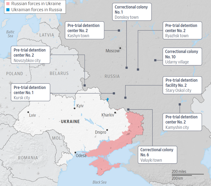 chambers for ukraine's POWs in Russia